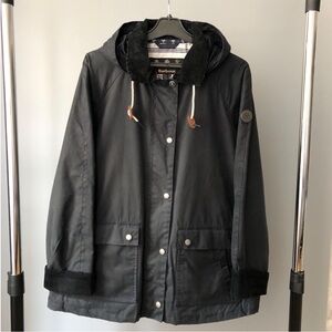 Barbour Navy Hooded Coat